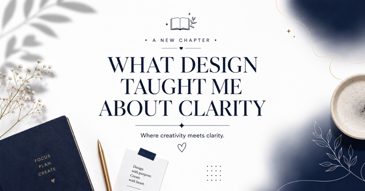What Designing Taught Me About Clarity and Creativity
